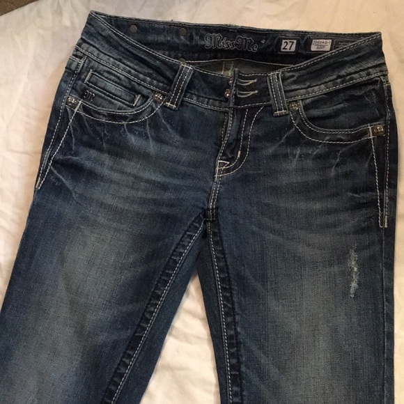 Once wore Miss Me Rhinestone cross jeans - Picture 4 of 8